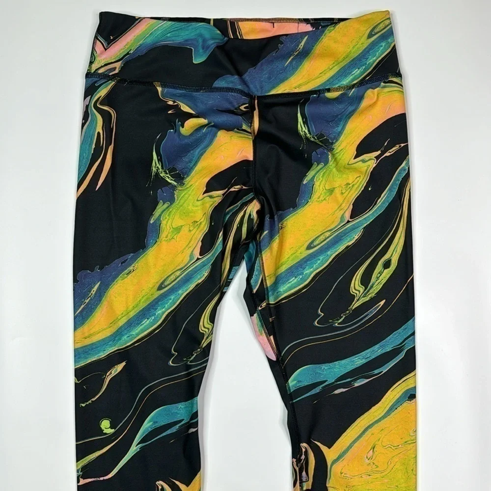 Nike One Luxe Auora 7/8 Marbled Pants Size XL